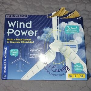 Wind Power Stem Turbine Kit Windmill Energy, Generate Electricity STEM New Open